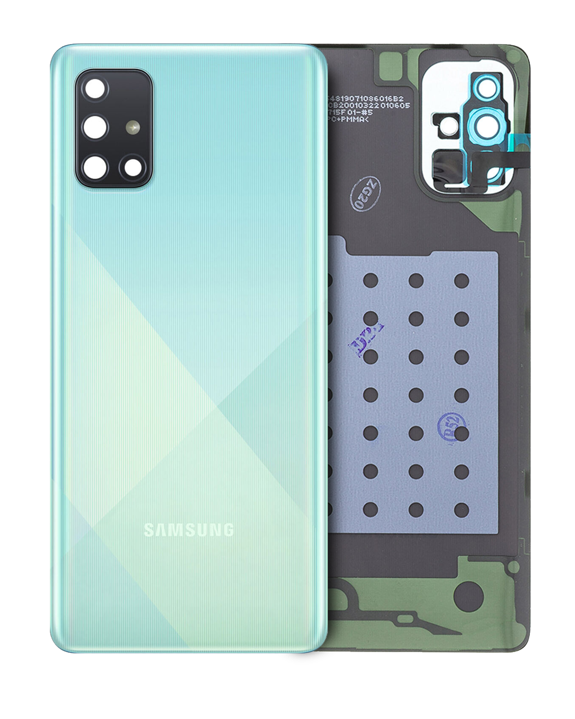 Back Cover with Camera Lens for Samsung Galaxy A71 (A715 / 2020) - Prism Crush Blue (Service Pack)