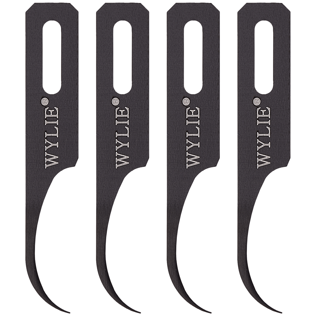 Scalpel Blade - Side Glue Removal (Wylie WL-365E Model-C) 4-Piece Set