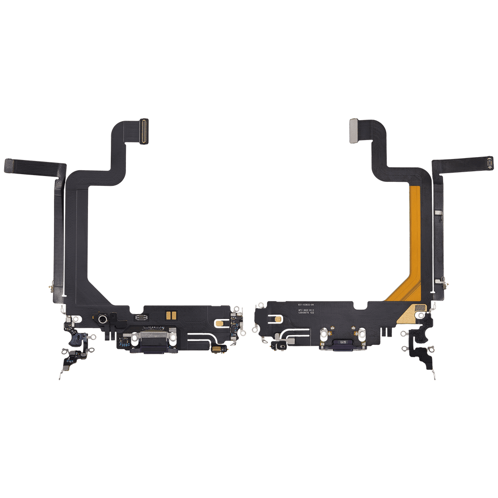 Charging Port Flex Cable for iPhone 14 Pro Max (Used OEM Pull) (Deep Purple)