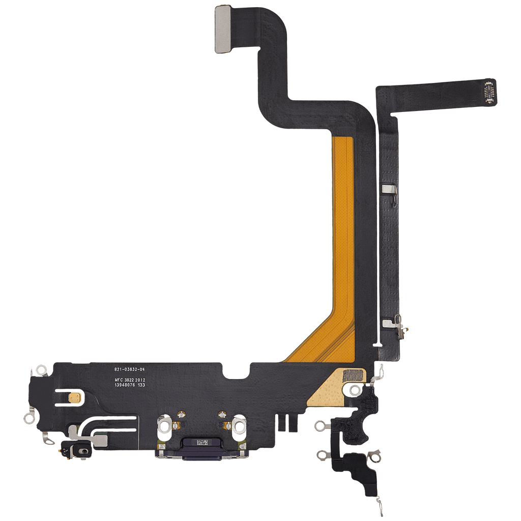 Charging Port Flex Cable for iPhone 14 Pro Max (Used OEM Pull) (Deep Purple)