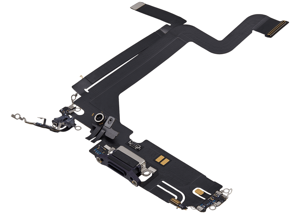 Charging Port Flex Cable for iPhone 14 Pro Max (Used OEM Pull) (Deep Purple)