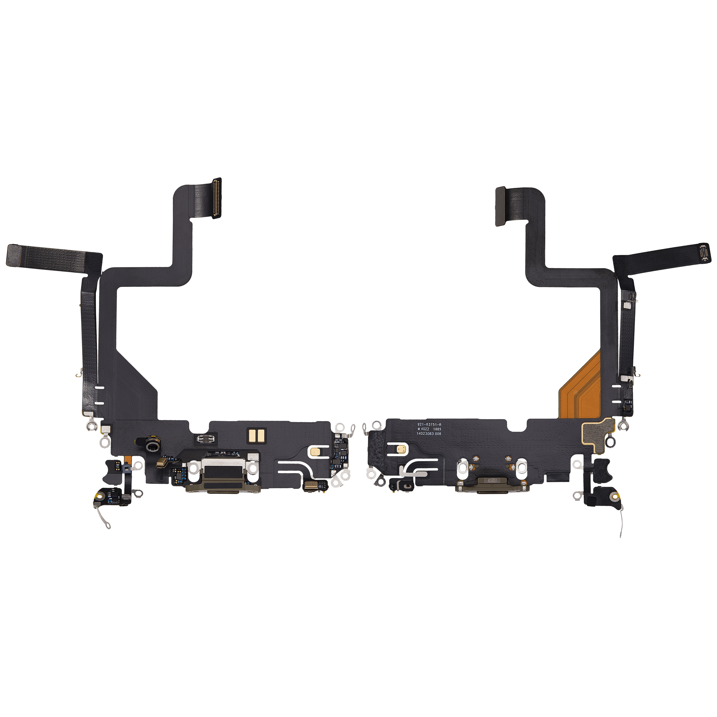 Charging Port Flex Cable for iPhone 14 Pro (Used OEM Takeout) (Gold)