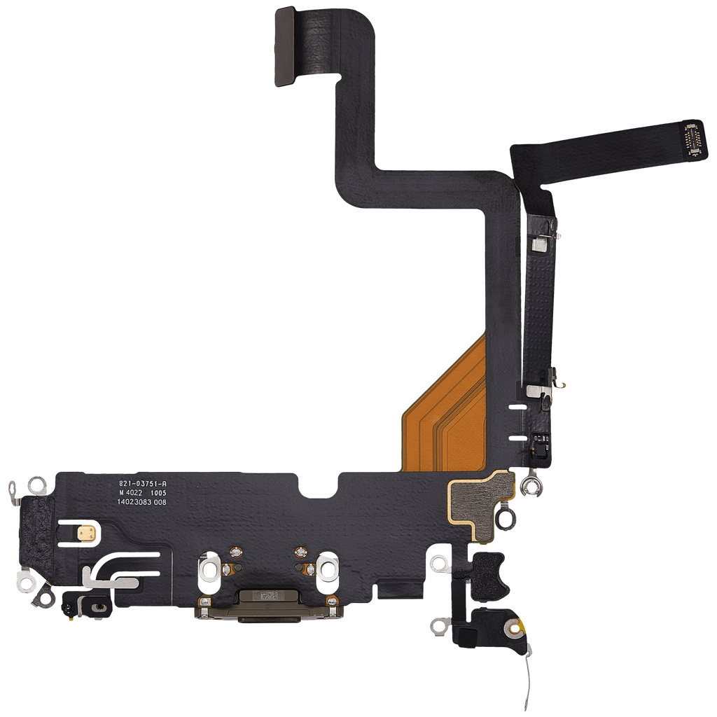 Charging Port Flex Cable for iPhone 14 Pro (Used OEM Takeout) (Gold)
