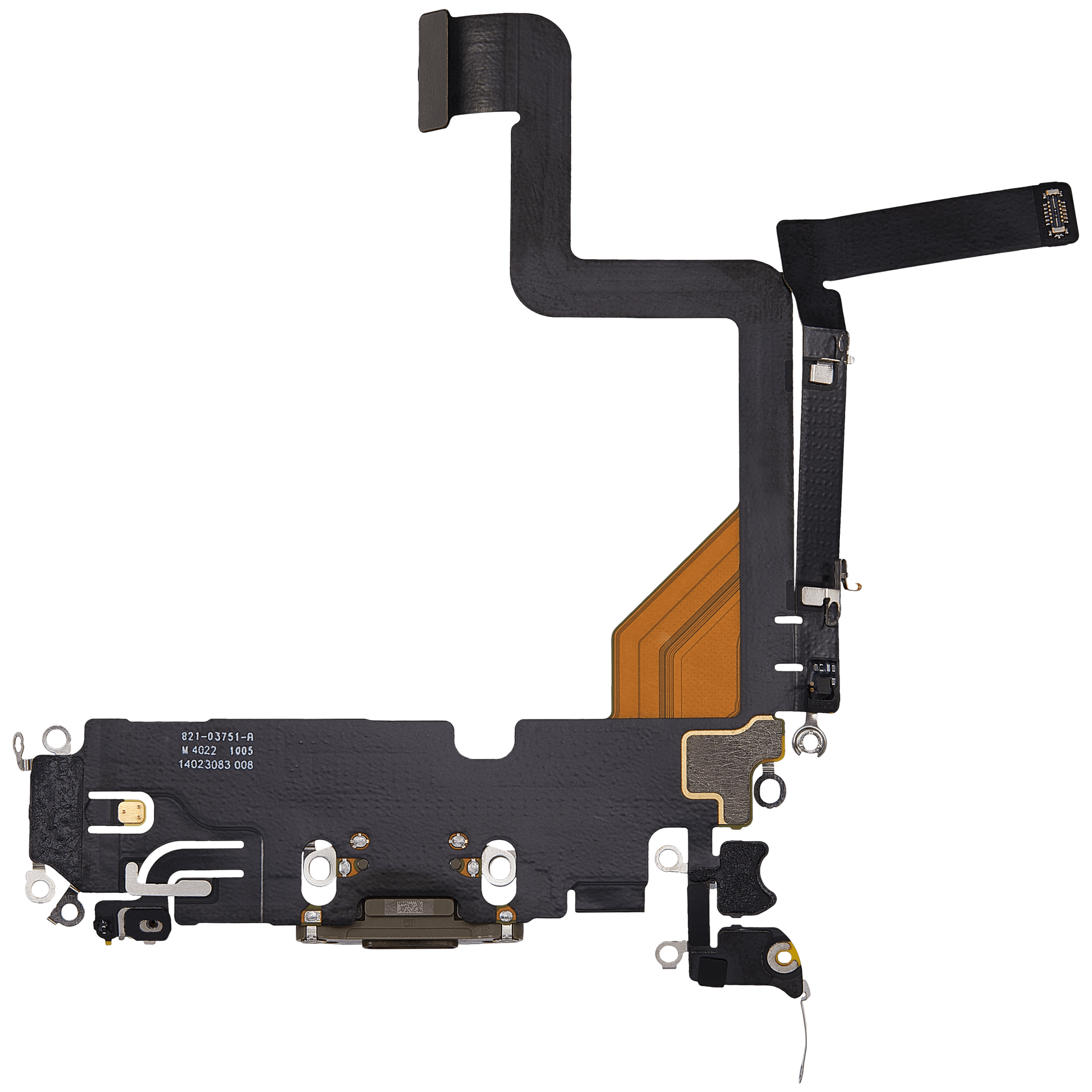 Charging Port Flex Cable for iPhone 14 Pro (Used OEM Takeout) (Gold)