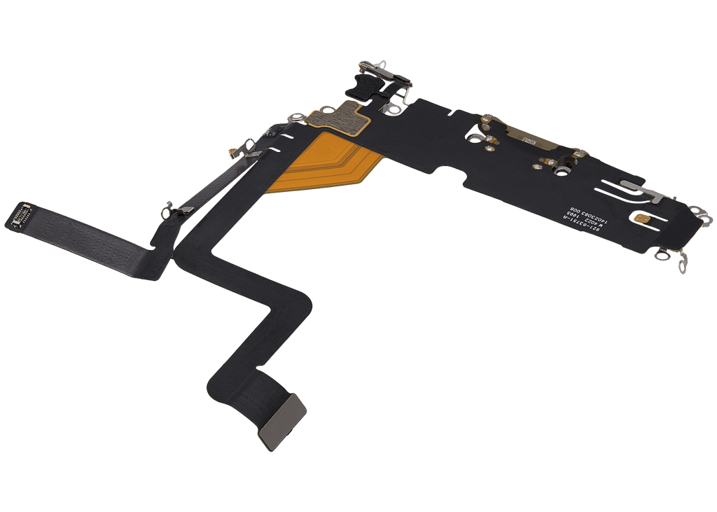 Charging Port Flex Cable for iPhone 14 Pro (Used OEM Takeout) (Gold)