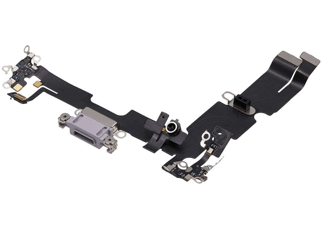 Ladebuchse-Flexkabel für iPhone 14 Plus (gebrauchter OEM-Ausbau) (Lila)