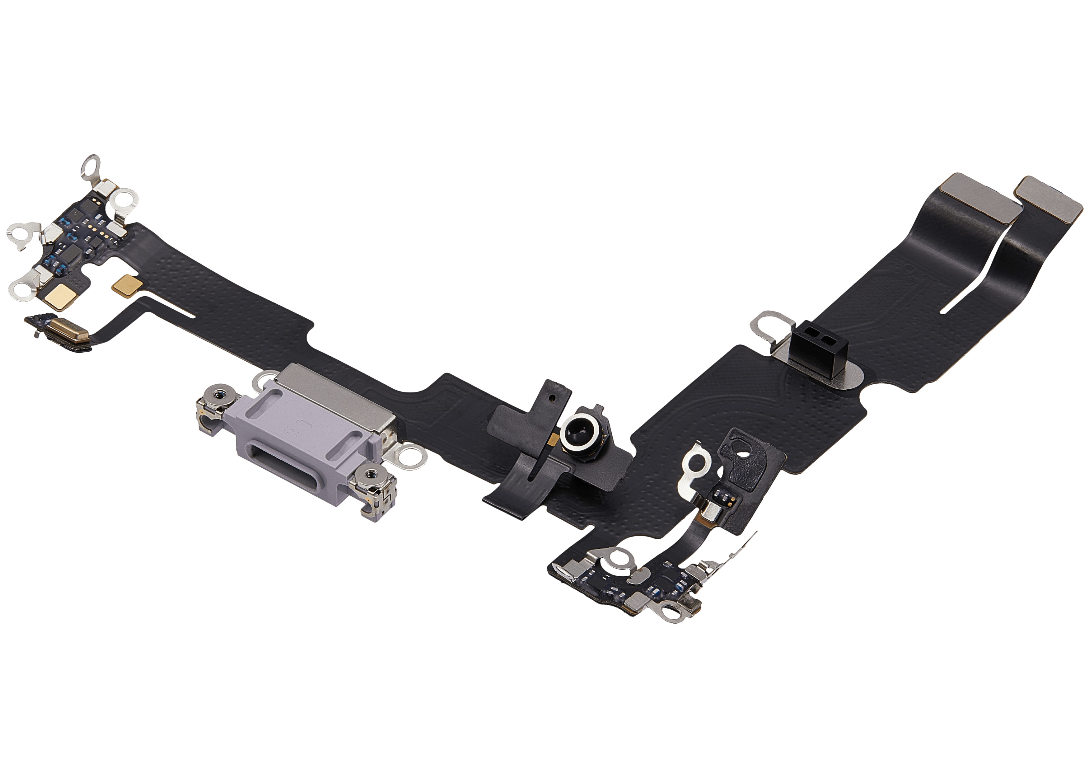 Ladebuchse-Flexkabel für iPhone 14 Plus (gebrauchter OEM-Ausbau) (Lila)