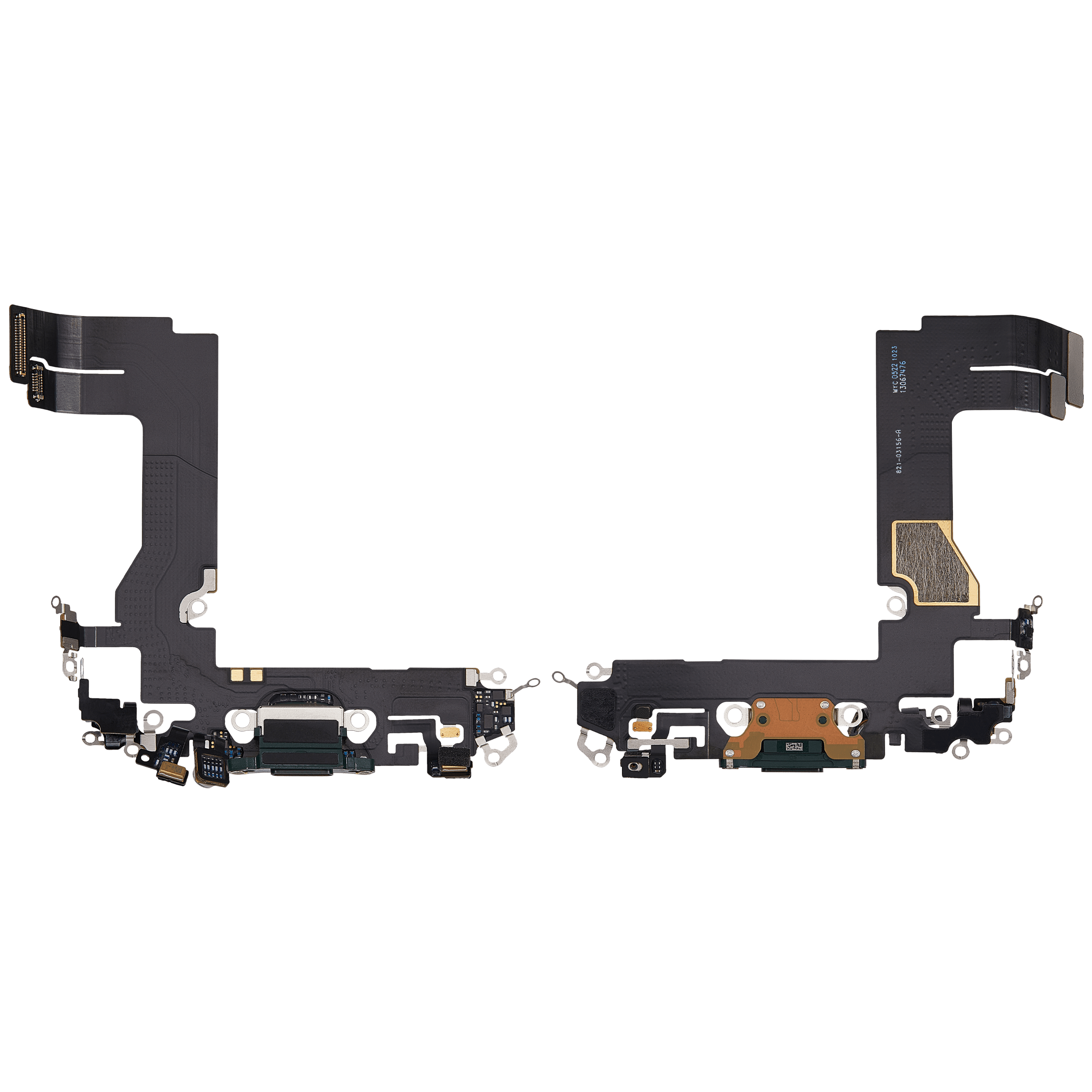 Ladebuchse-Flexkabel für iPhone 13 Mini (gebrauchter OEM-Ausbau) (Grün)