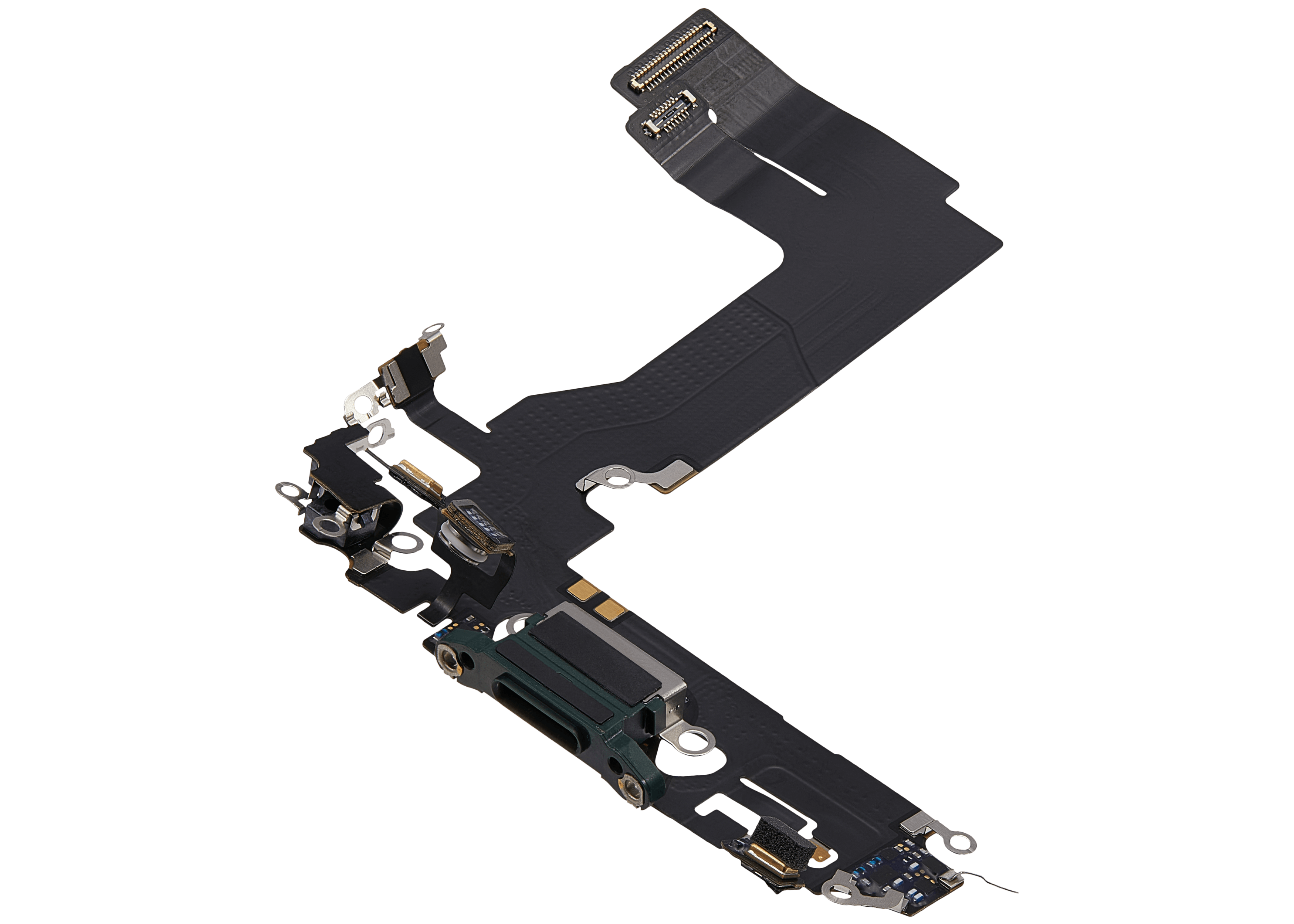Ladebuchse-Flexkabel für iPhone 13 Mini (gebrauchter OEM-Ausbau) (Grün)