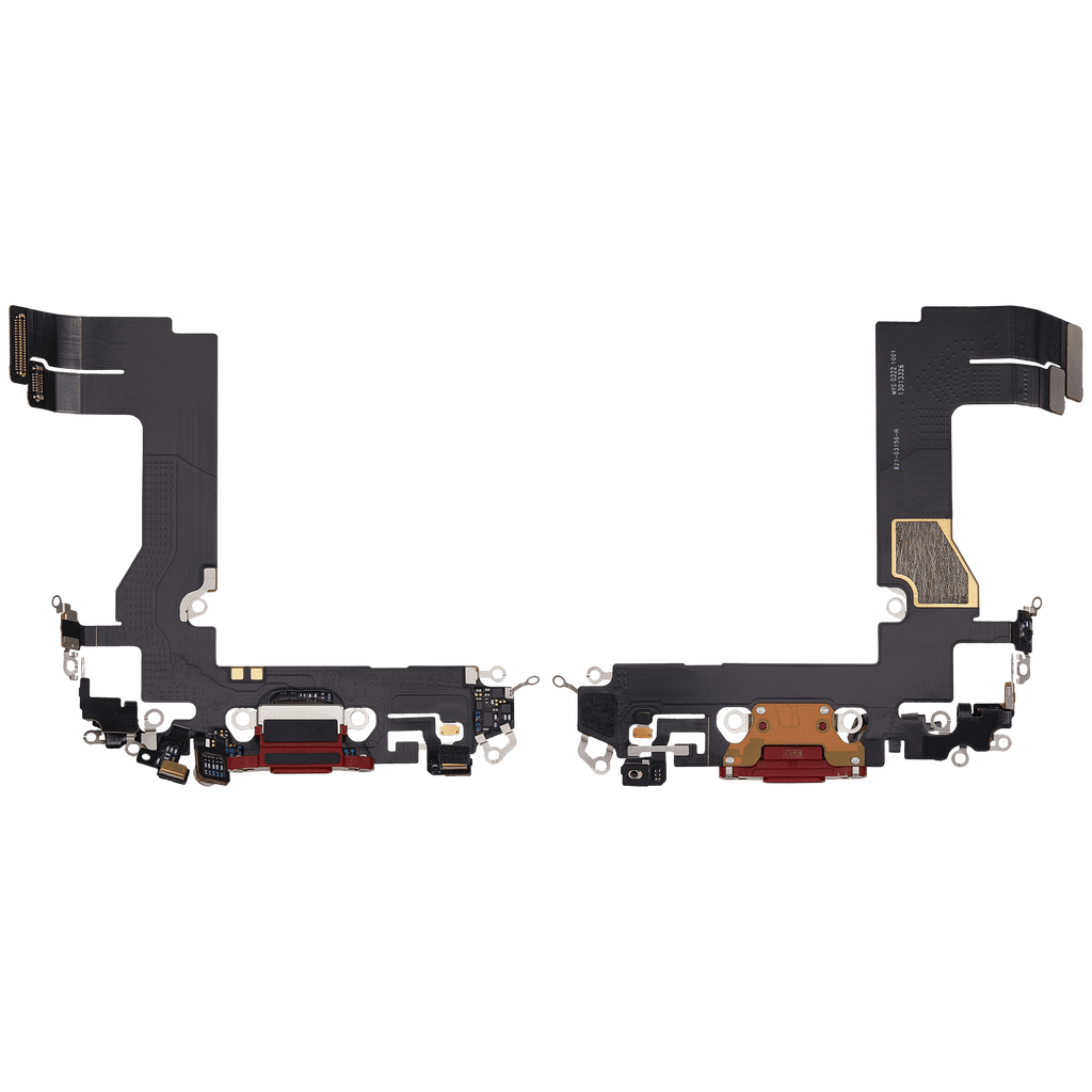Charging Port Flex Cable for iPhone 13 Mini (Used OEM Part) (Red)
