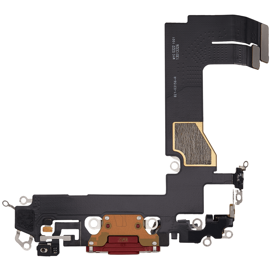 Charging Port Flex Cable for iPhone 13 Mini (Used OEM Part) (Red)