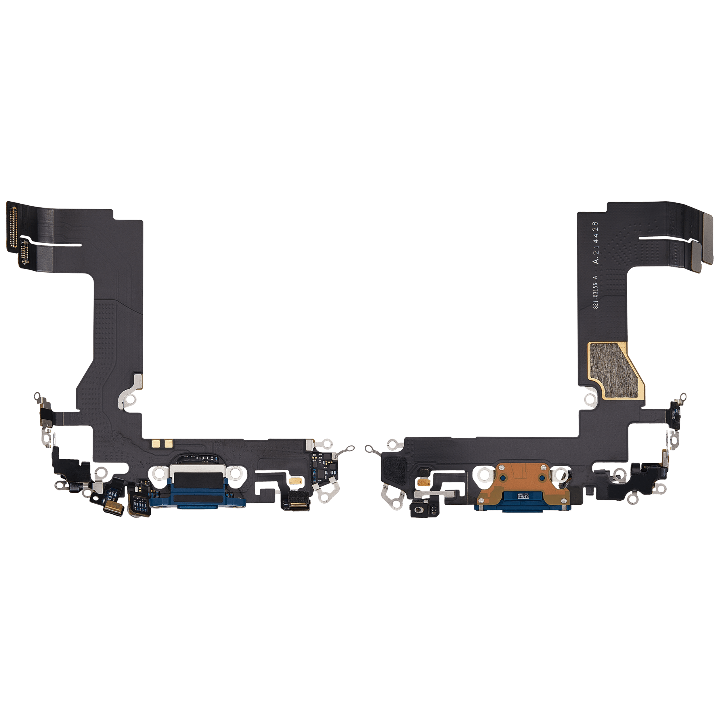 Ladebuchse-Flexkabel für iPhone 13 Mini (gebrauchter OEM-Ausbau) (Blau)