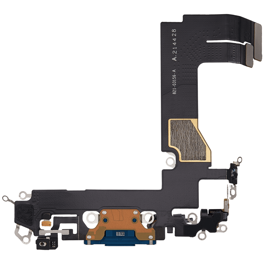 Ladebuchse-Flexkabel für iPhone 13 Mini (gebrauchter OEM-Ausbau) (Blau)