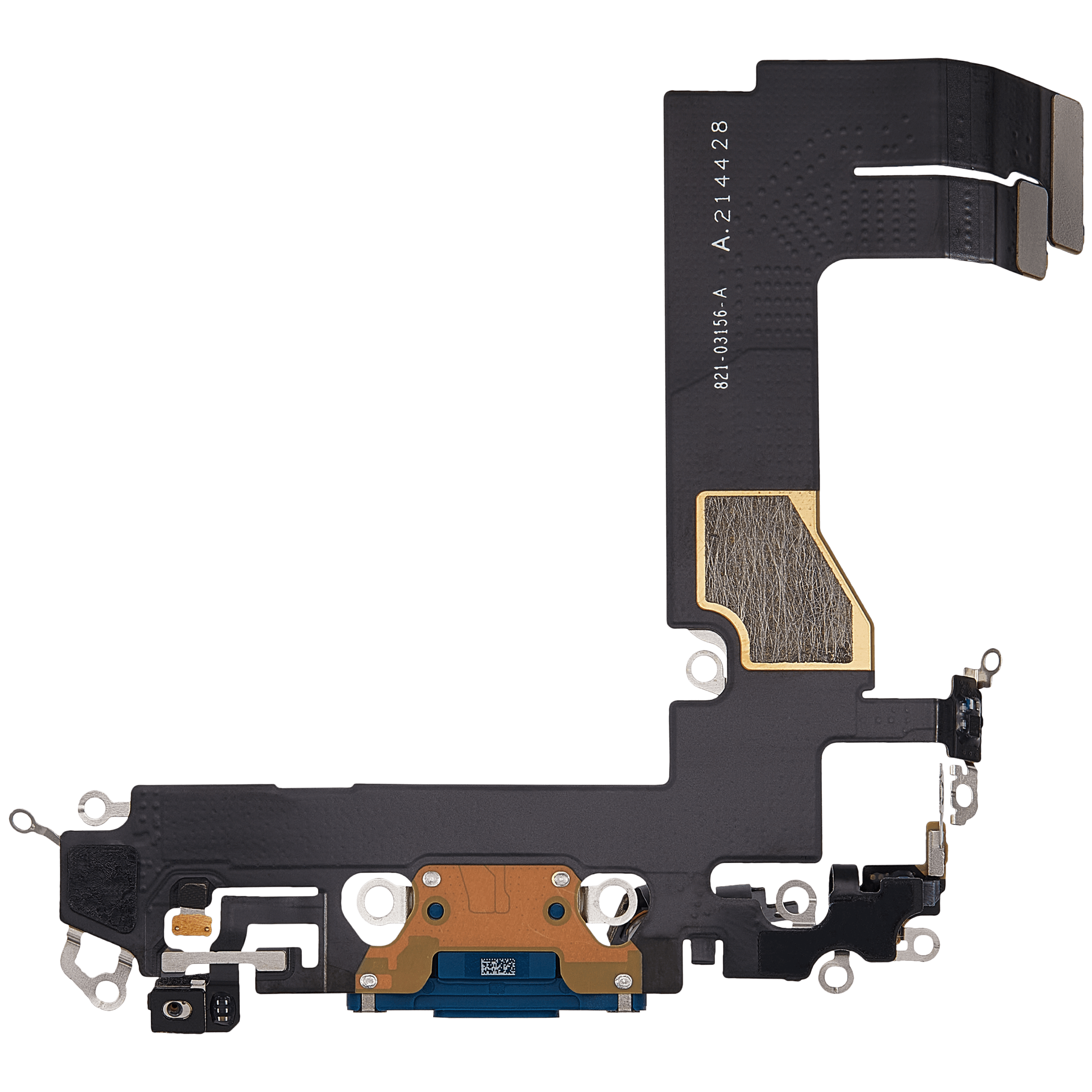 Ladebuchse-Flexkabel für iPhone 13 Mini (gebrauchter OEM-Ausbau) (Blau)