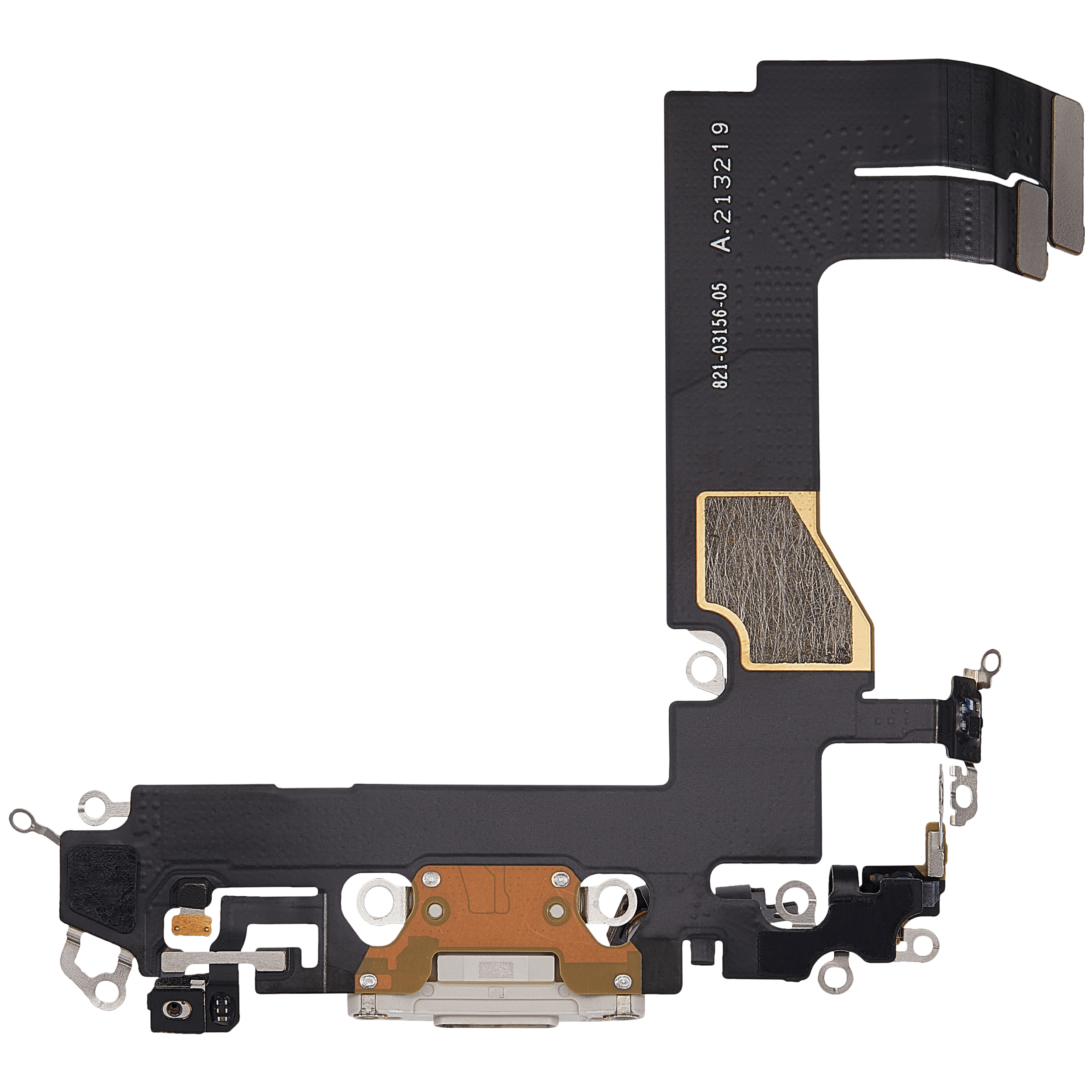 Charging Port Flex Cable for iPhone 13 Mini (Used OEM Pulled) (Starlight)