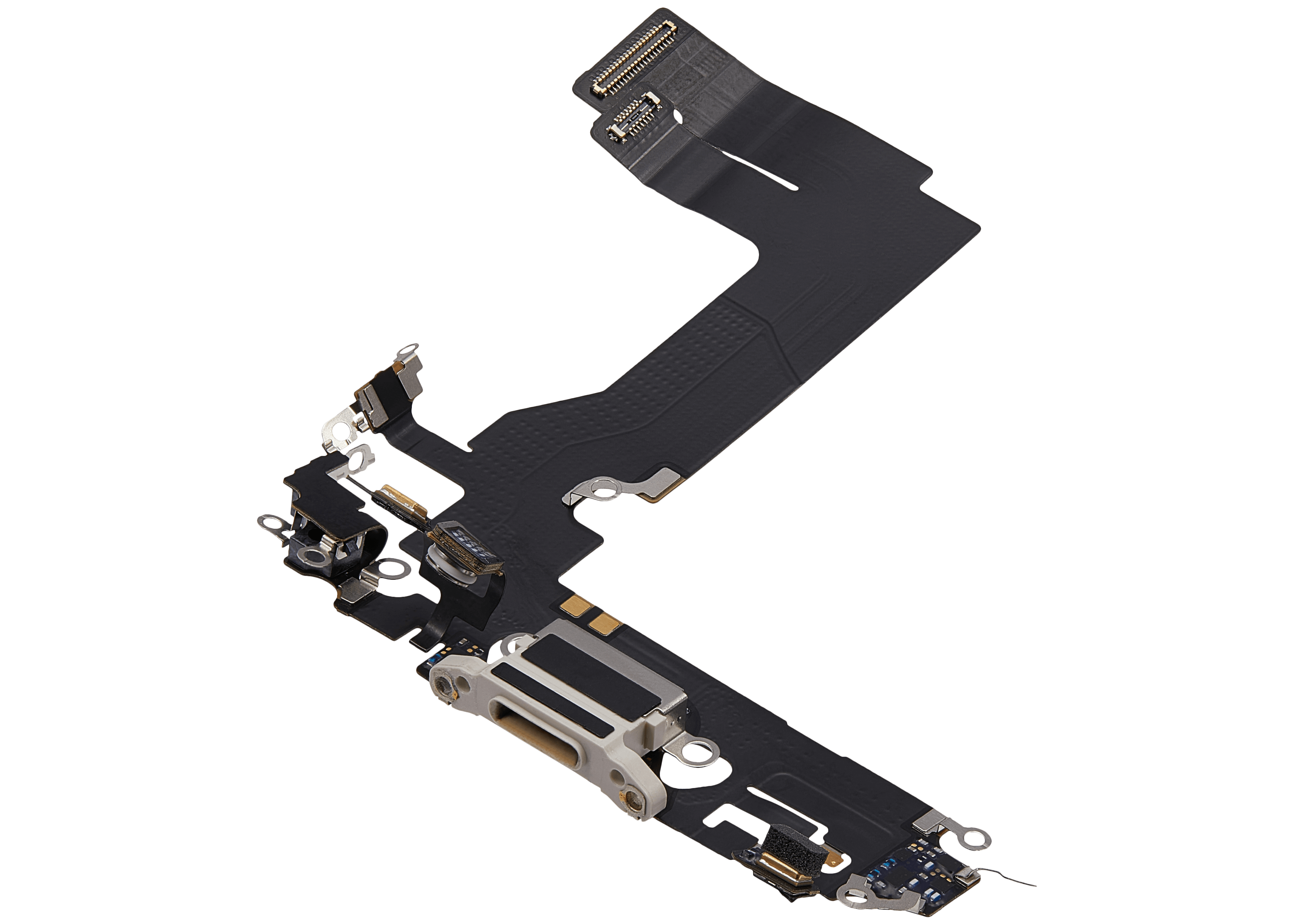 Charging Port Flex Cable for iPhone 13 Mini (Used OEM Pulled) (Starlight)