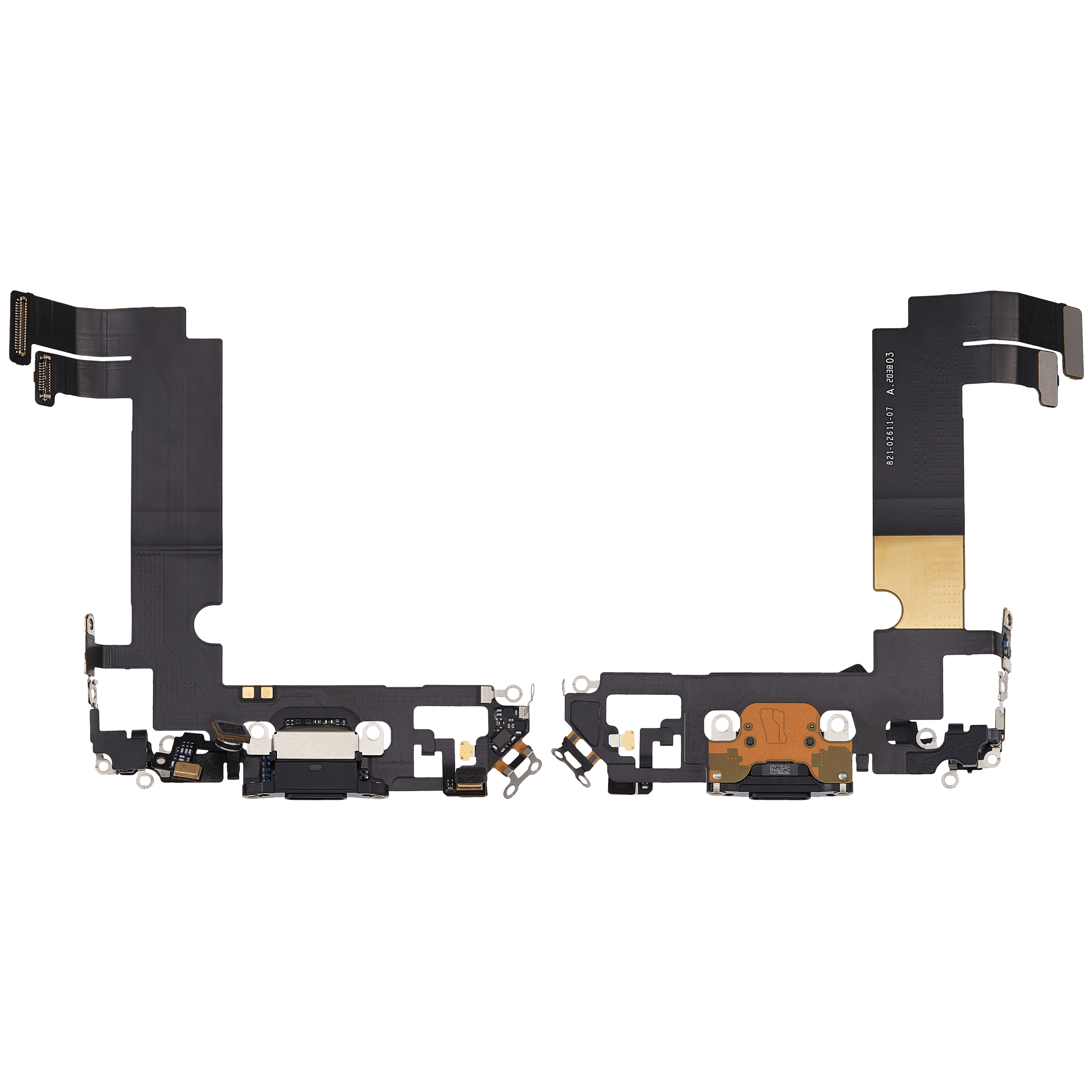 Ladebuchse-Flexkabel für iPhone 12 Mini (gebrauchter OEM-Ausbau) (Schwarz)