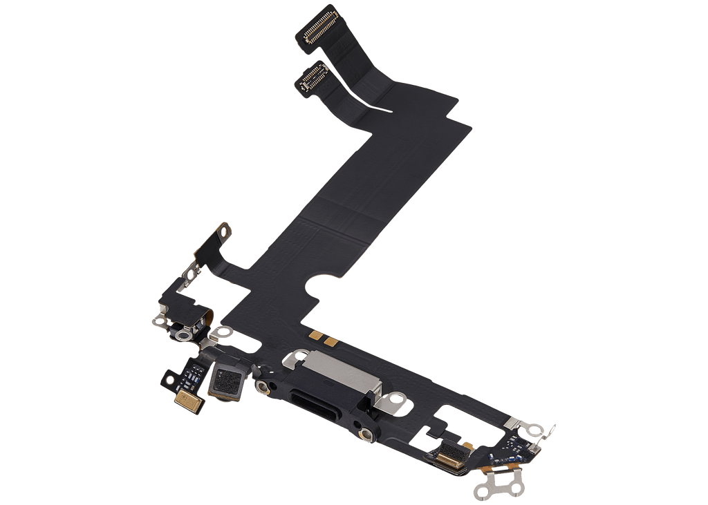 Ladebuchse-Flexkabel für iPhone 12 Mini (gebrauchter OEM-Ausbau) (Schwarz)