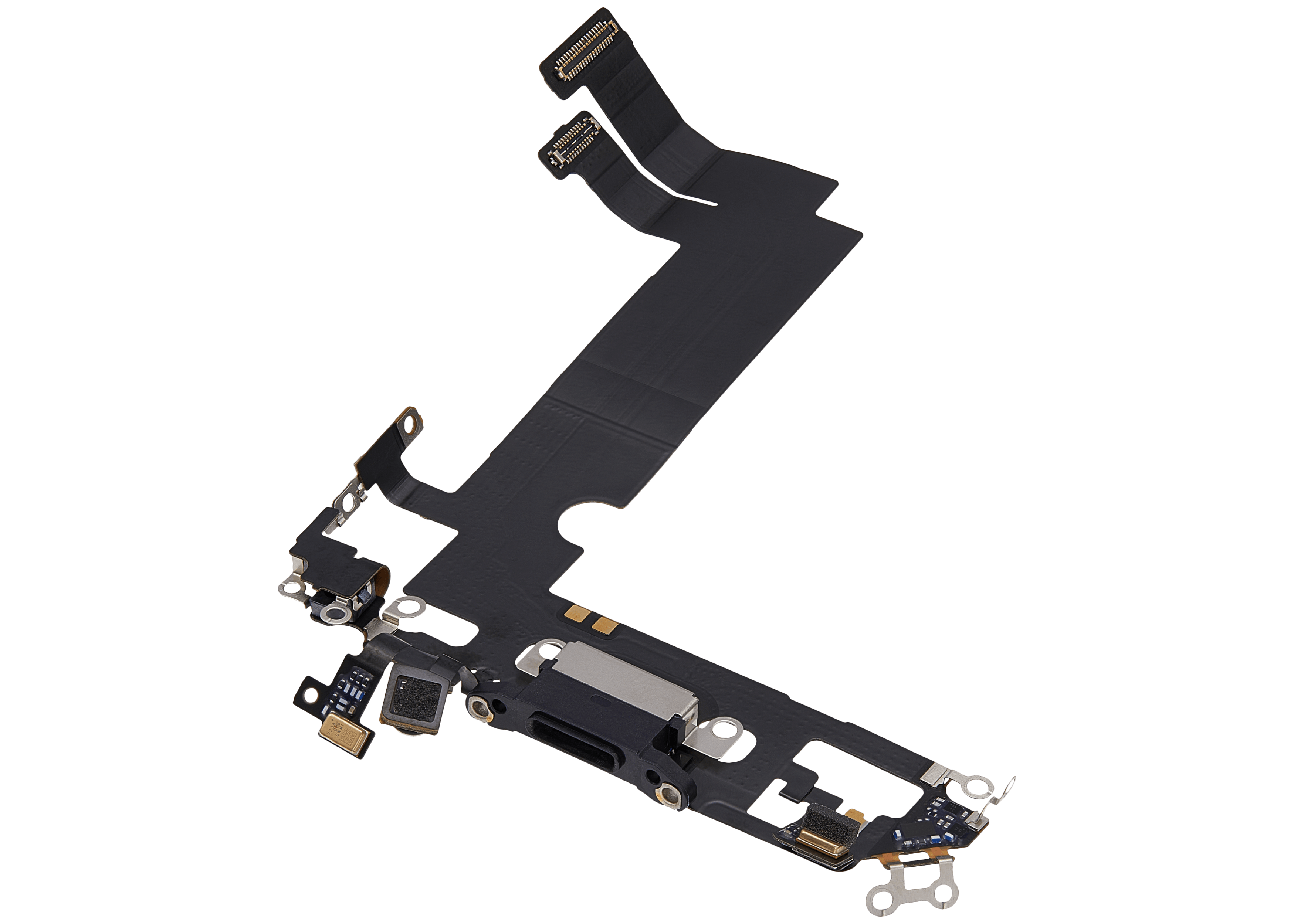 Ladebuchse-Flexkabel für iPhone 12 Mini (gebrauchter OEM-Ausbau) (Schwarz)