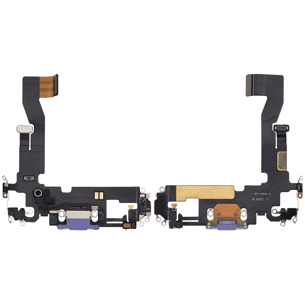 Charging Port Flex Cable for iPhone 12 (used OEM part) (Purple)