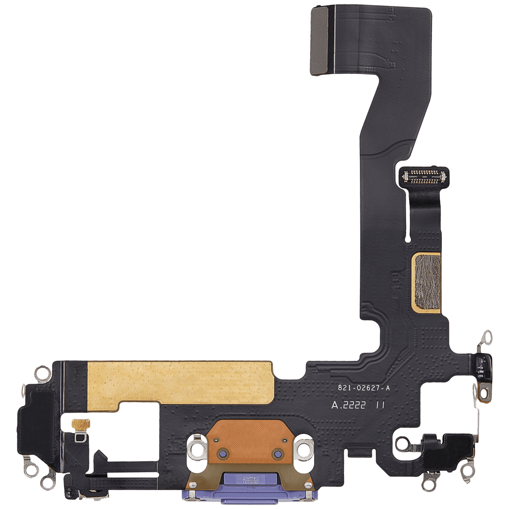 Charging Port Flex Cable for iPhone 12 (used OEM part) (Purple)