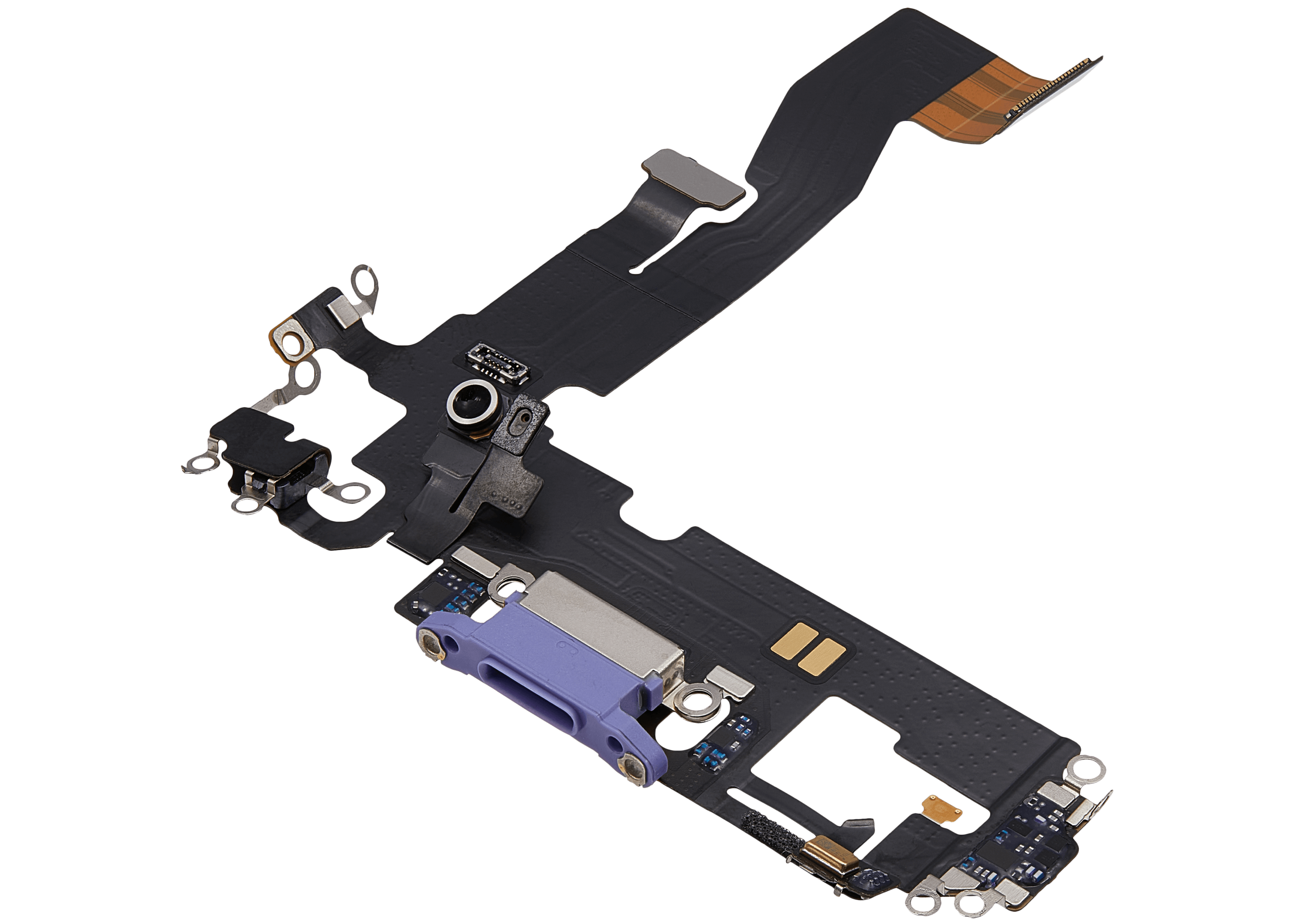 Charging Port Flex Cable for iPhone 12 (used OEM part) (Purple)