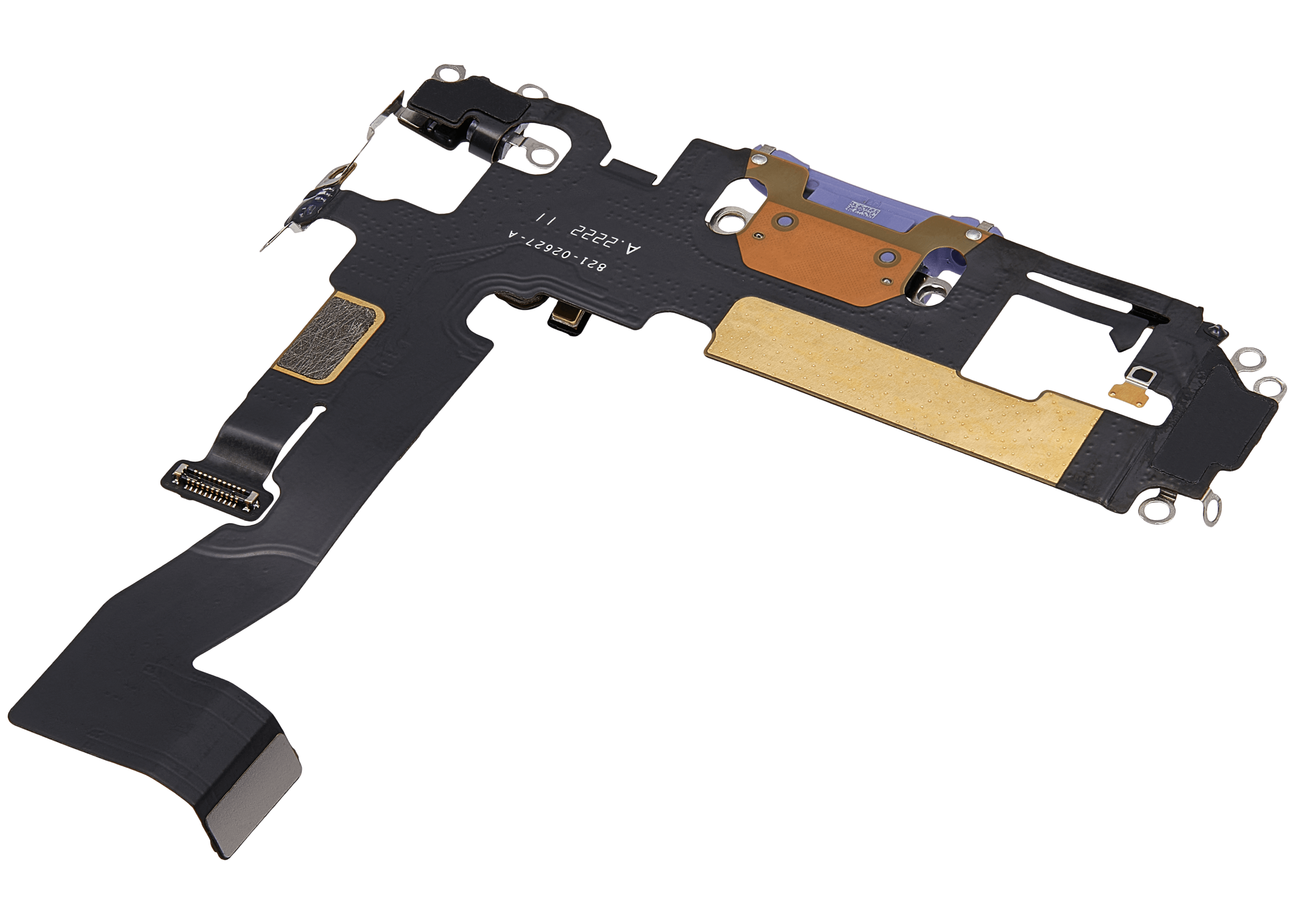 Charging Port Flex Cable for iPhone 12 (used OEM part) (Purple)