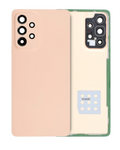 Samsung Galaxy A53 5G Backcover-Glas mit Kameralinse, Peach, Service Pack