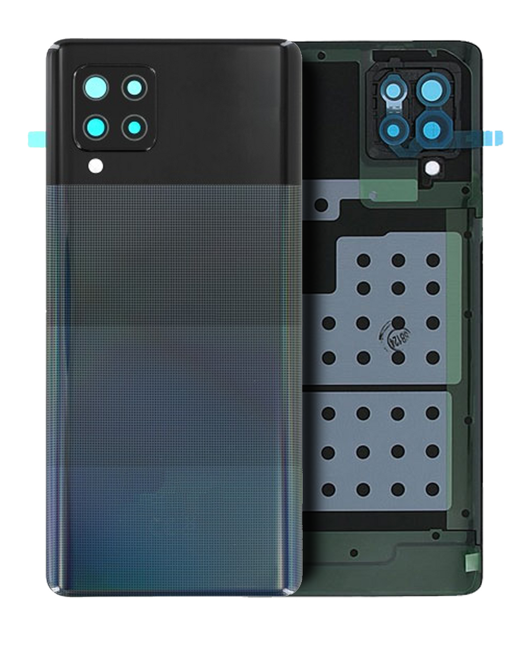 Backcover Kameralinse für Samsung Galaxy A42 5G (Service Pack) Prism Dot Black