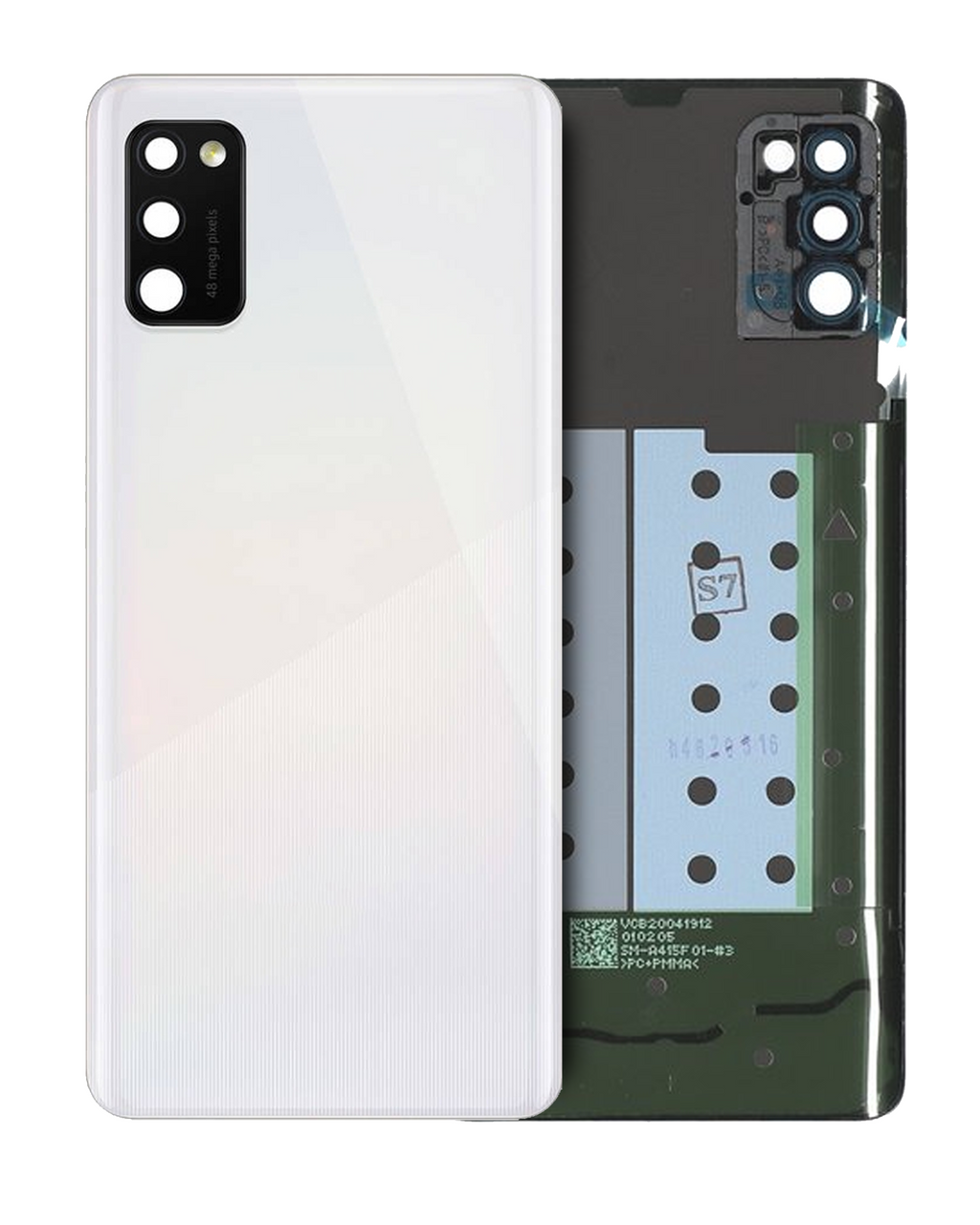 Back Cover with Camera Lens for Samsung Galaxy A41 (A415 / 2020) (Service Pack) (Prism Crush Silver)