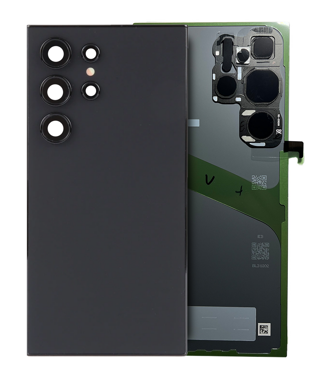 Backcover mit Kamera-Linsen für Samsung Galaxy S24 Ultra (Svc Pack) (Titanium Sc