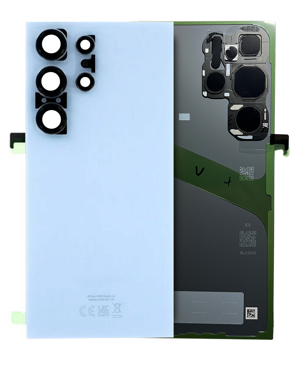 Backcover mit Kameralinse für Samsung Galaxy S24 Ultra (Svc Pack) (Titanium Blau