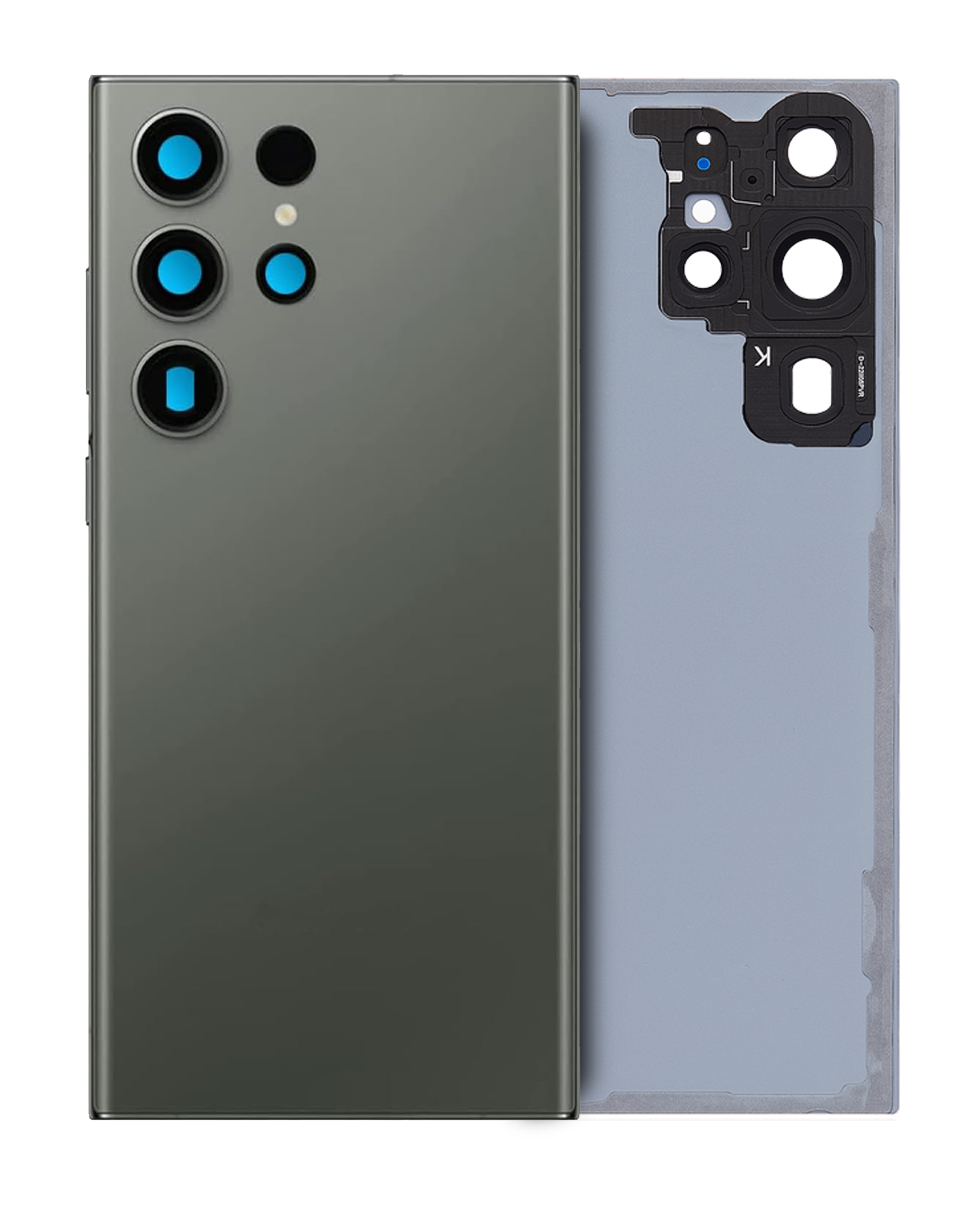 Back cover with camera lens for Samsung Galaxy S23 Ultra (Service Pack) (Green)