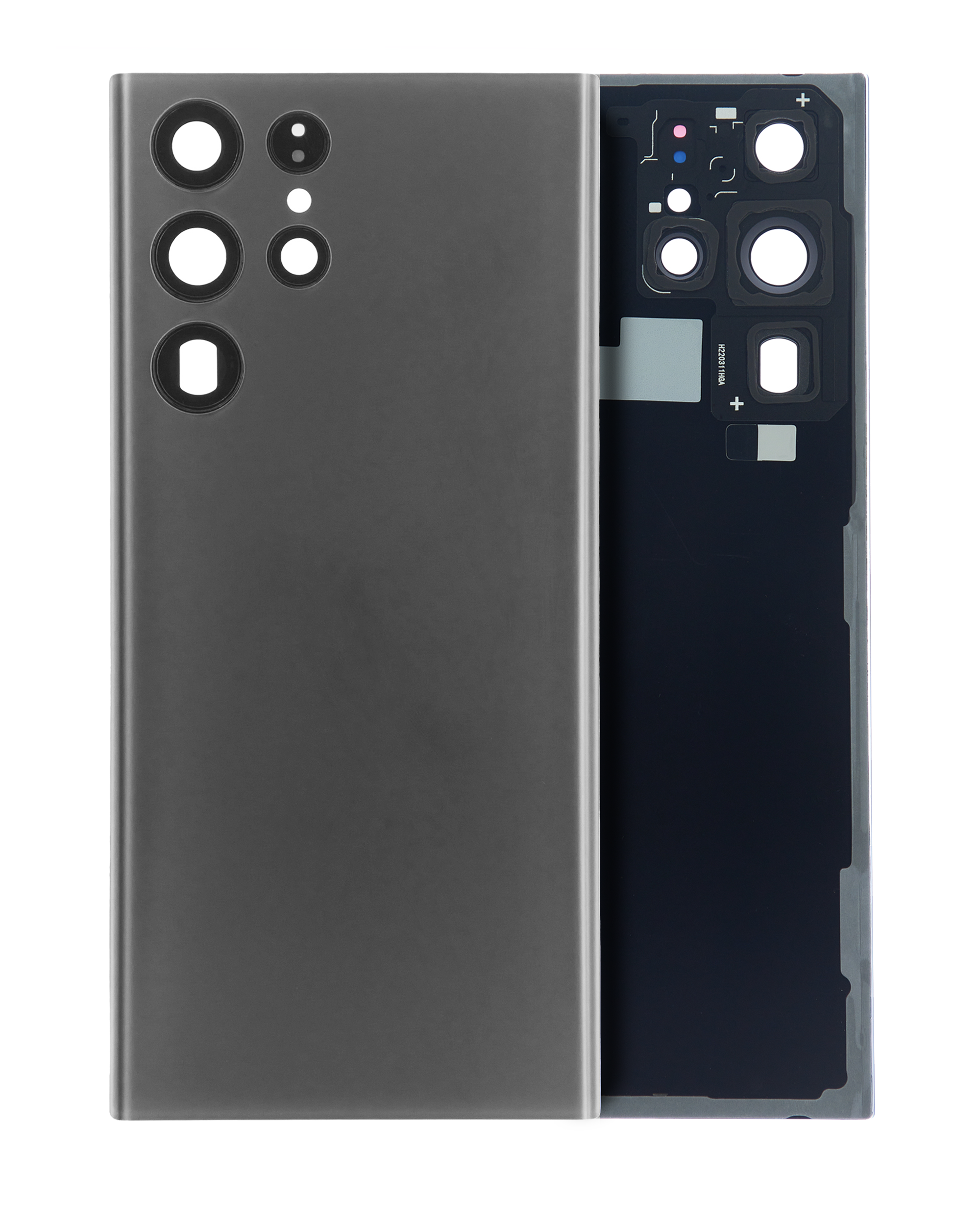 Back Cover with Camera Lens for Samsung Galaxy S22 Ultra (Service Pack) (Graphite)