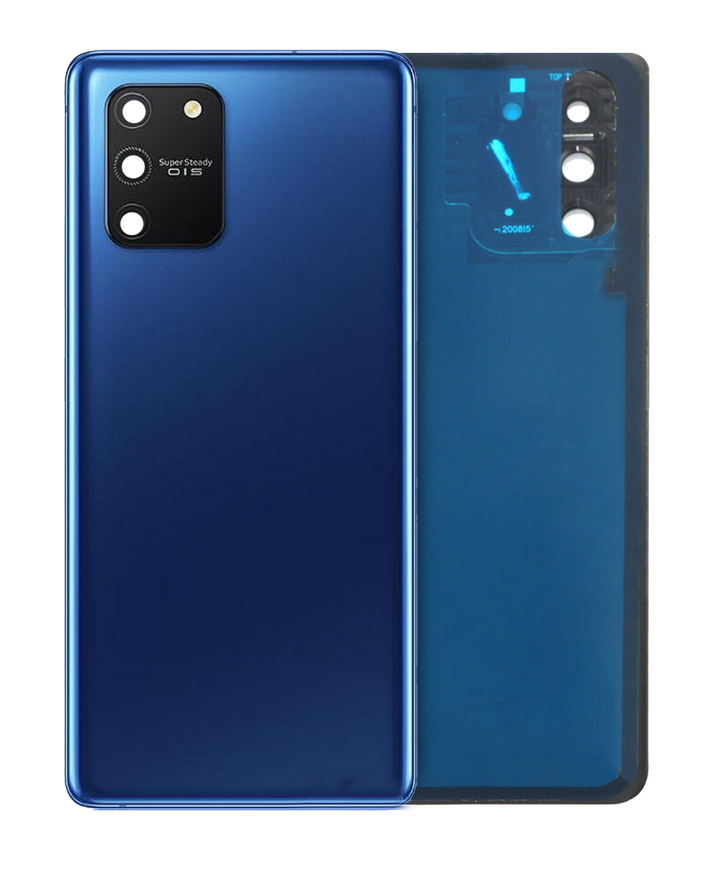 Backcover mit Kameralinse für Samsung S10 Lite (Service Pack) (Prism Blue)