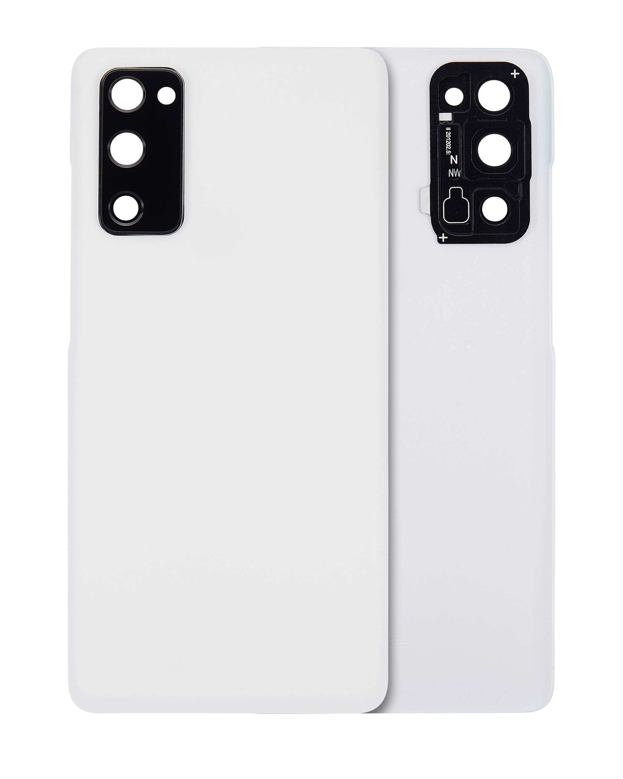 Back Cover Glass with Camera Lens for Samsung Galaxy S20 FE 5G (Aftermarket Plus) (Cloud White)