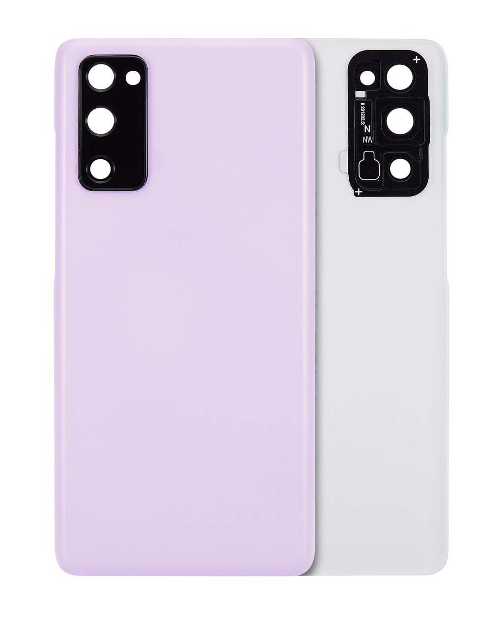 Back Cover Glass with Camera Lens for Samsung Galaxy S20 FE 5G (Aftermarket Plus) (Cloud Lavender)
