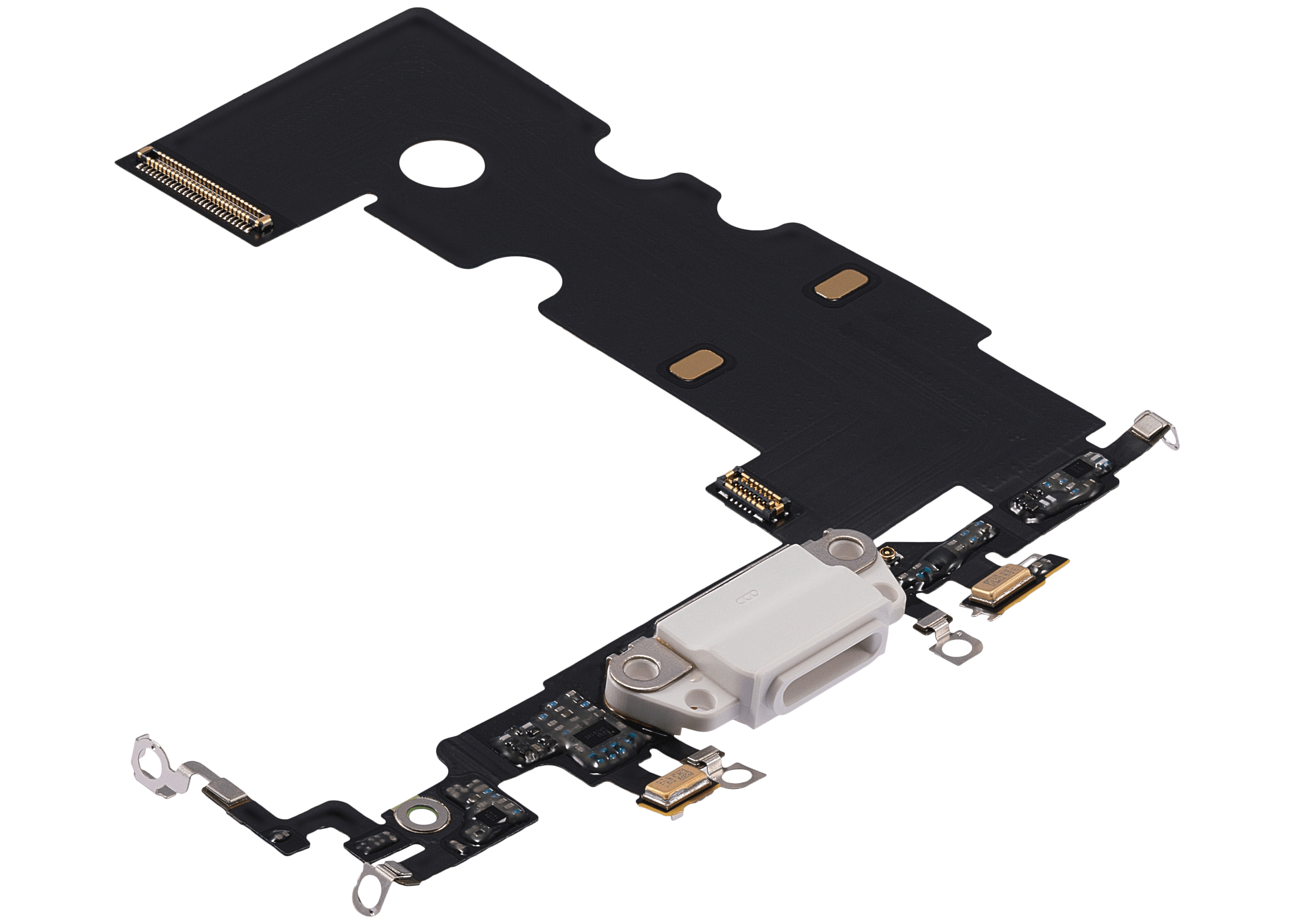 Charging Port Flex Cable for iPhone SE (2020) (Premium) (White)