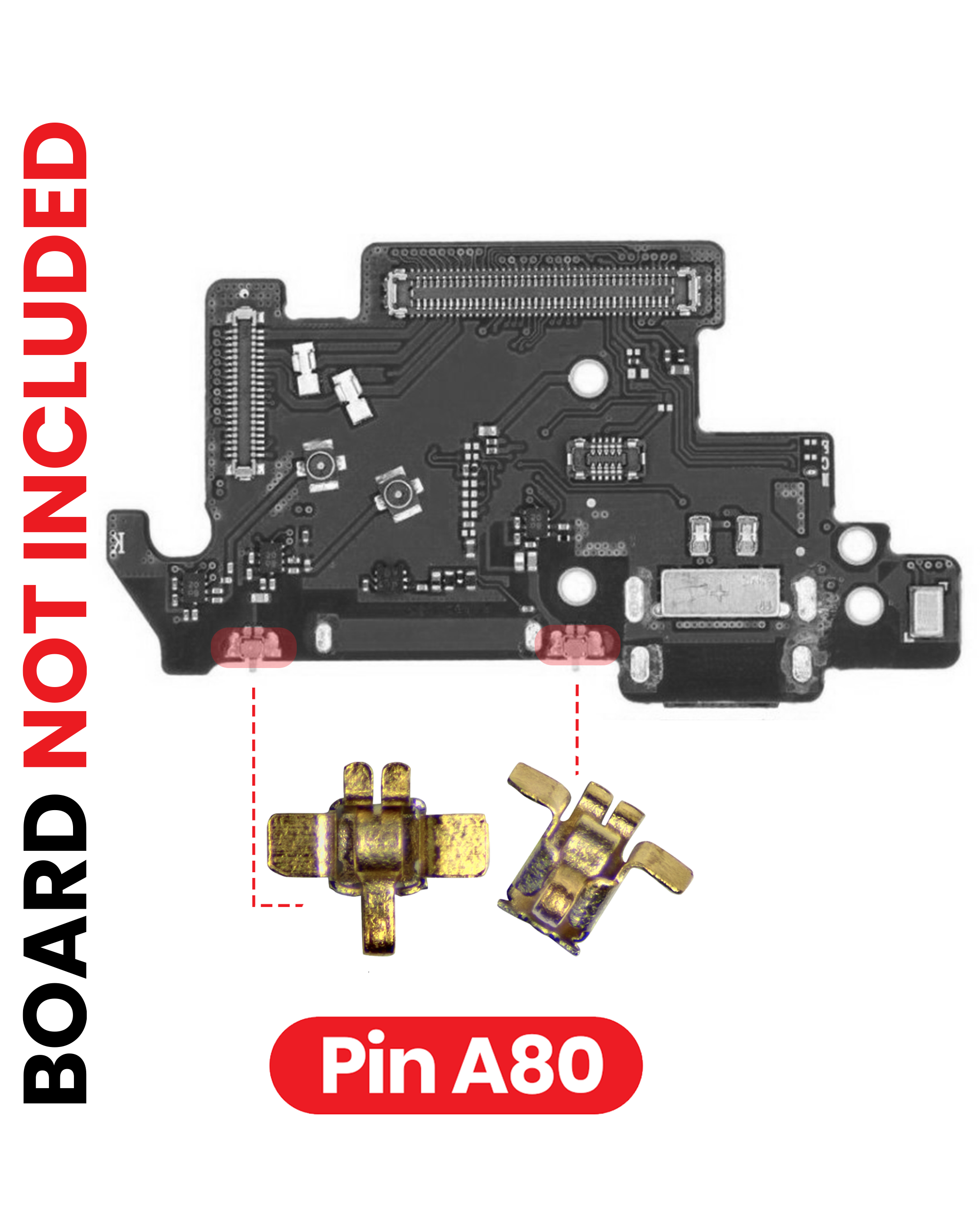 Samsung PCB-Kontaktstifte A80 2,5x2,8mm 100St