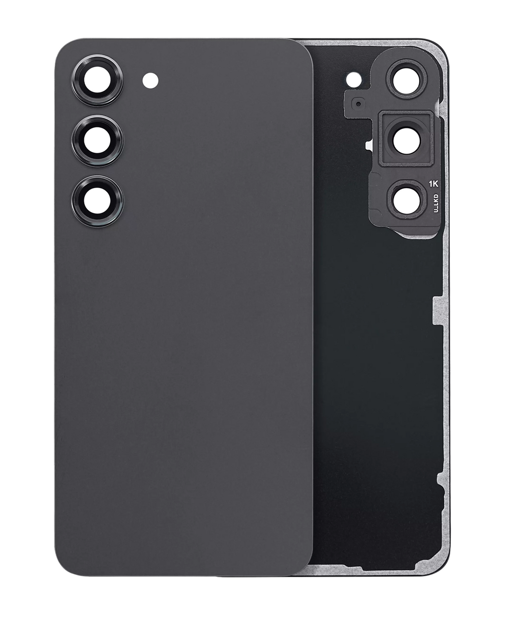 Back Cover with Camera Lens for Samsung Galaxy S23 5G (No Logo) (Aftermarket Plus) (Phantom Black)