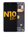 OLED Display with Frame for Samsung Galaxy Note 10 Lite (Refurbished) (Aura Black)