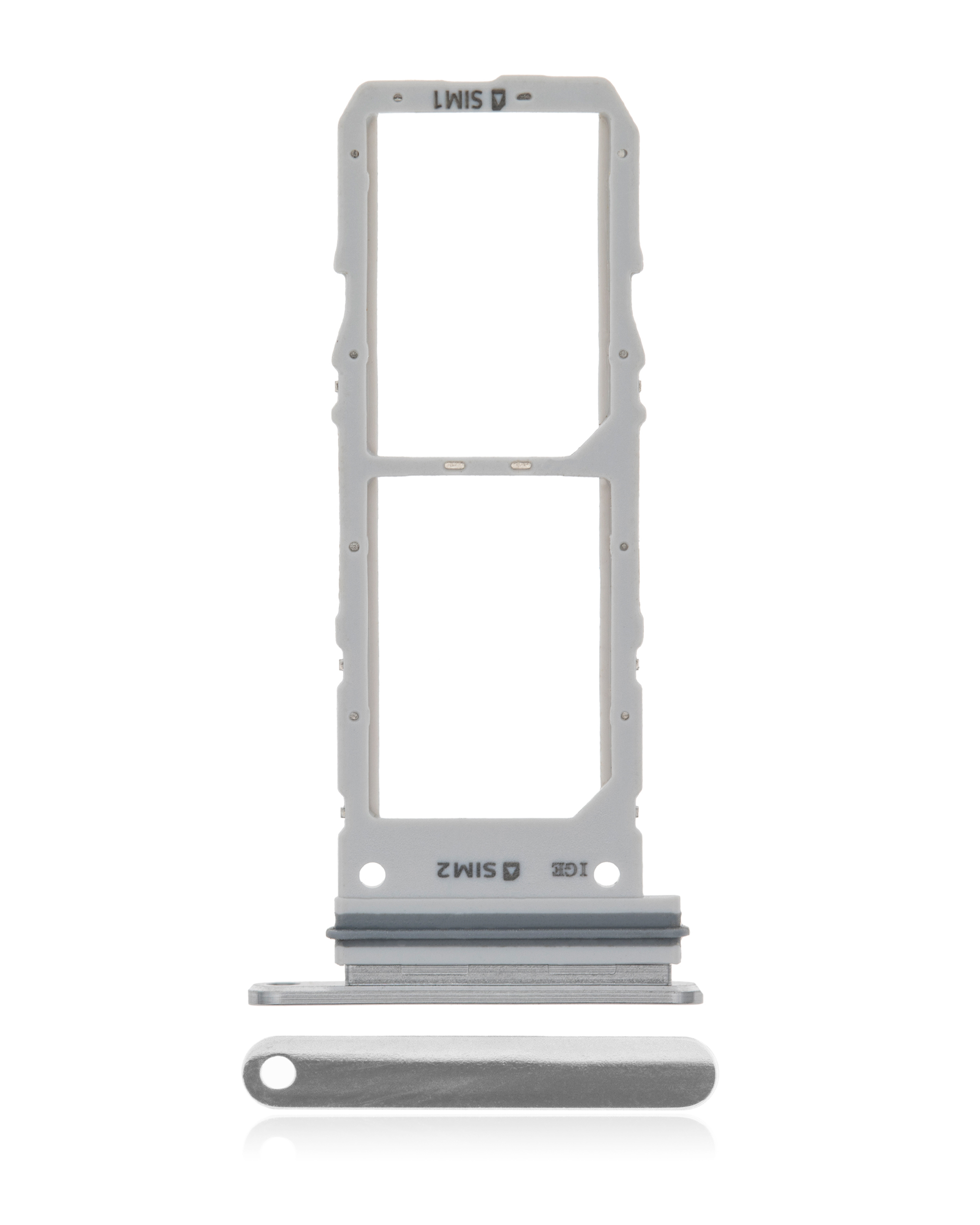 Dual SIM Card Tray for Samsung Galaxy Note 10 (Aura Glow / Silver)
