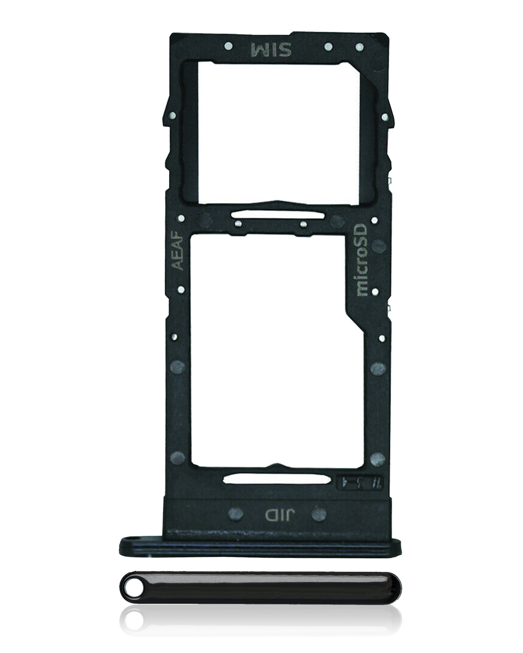 Dual SIM card tray for Samsung Galaxy A51 5G (A516 / 2020) - Prism Cube Black