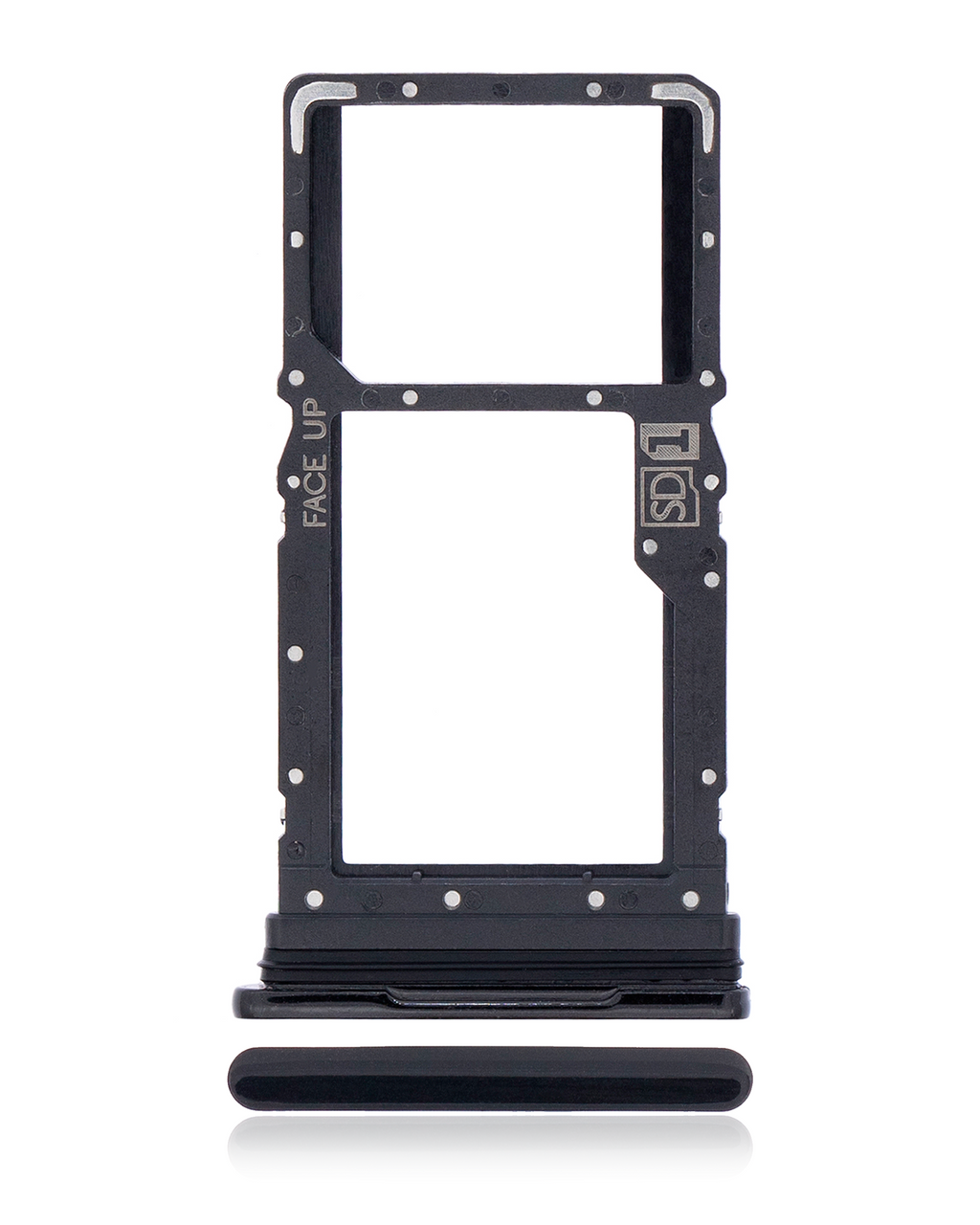 Single-SIM Card Tray for Motorola Moto G8 Power (XT2041-1 / XT2041-3 / 2020) (Smoke Black)