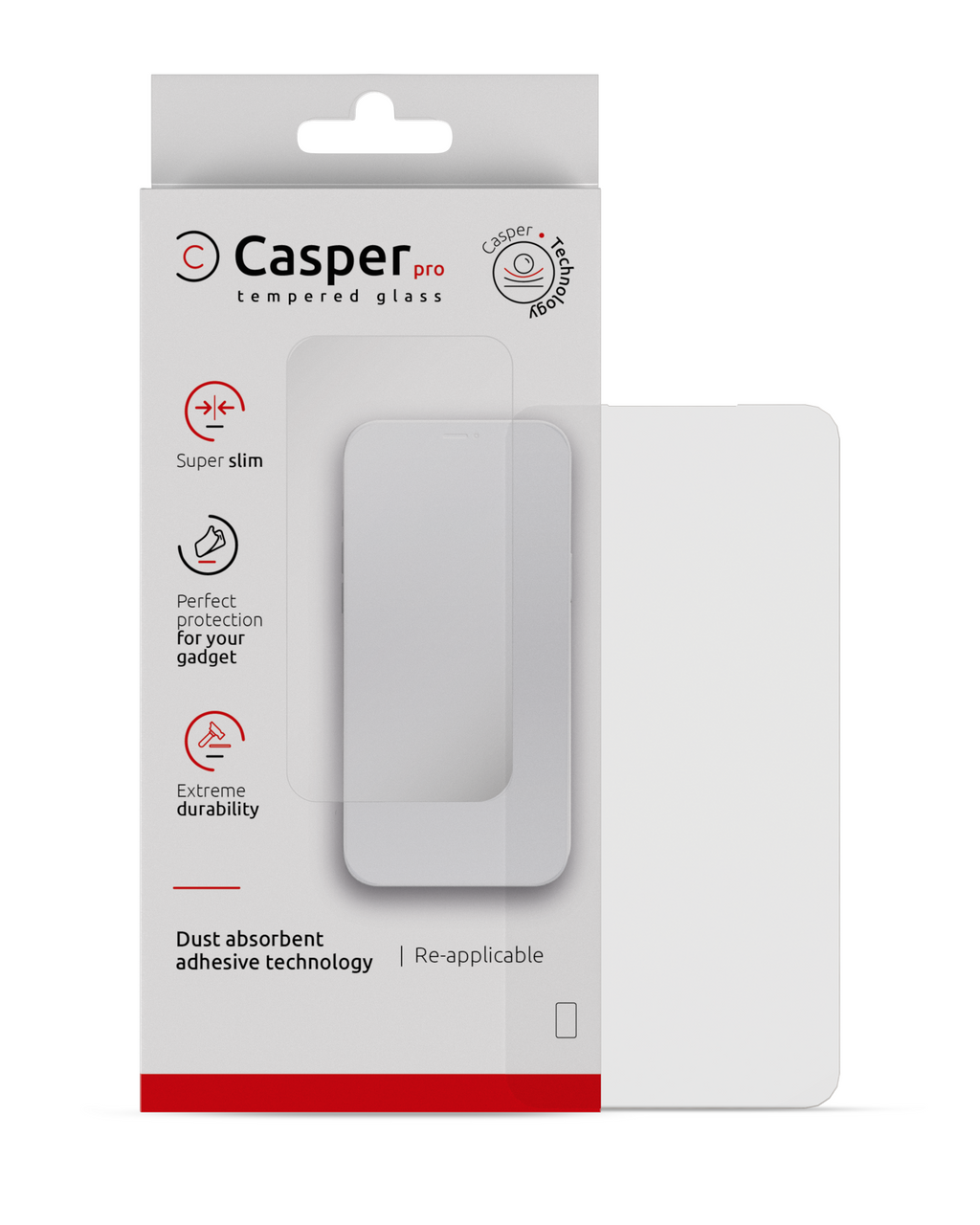 Casper Pro Temperglas für Samsung Galaxy A15 2023 Case-Friendly