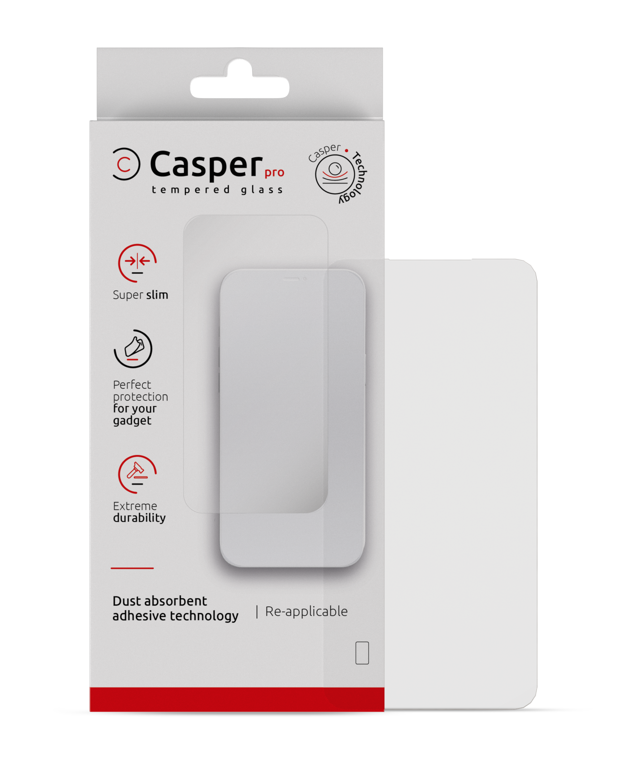 Casper Pro Temperglas für Samsung Galaxy A15 2023 Case-Friendly