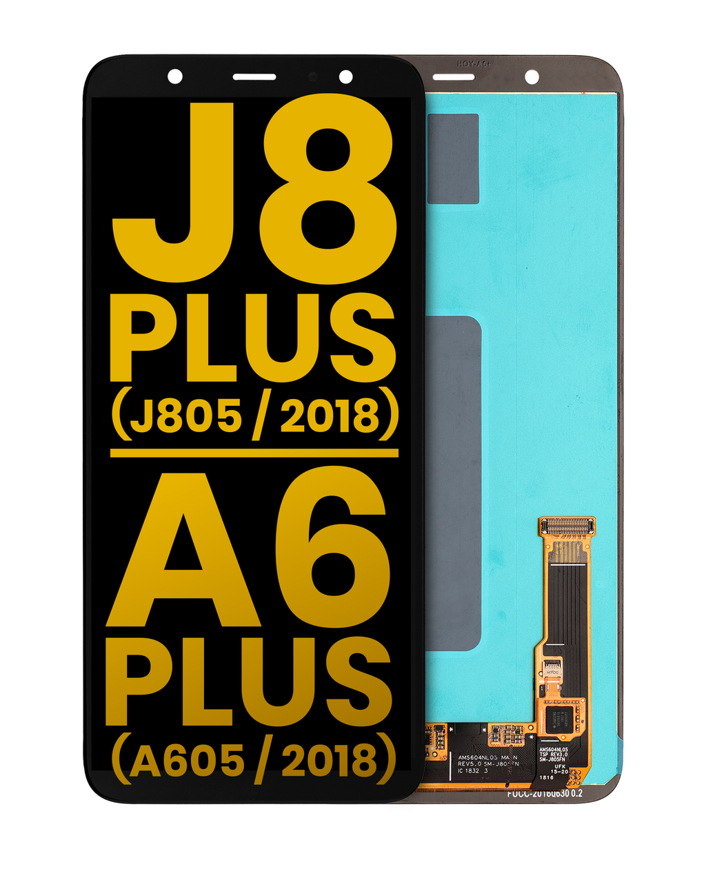OLED-Display ohne Rahmen für Samsung Galaxy J8 Plus/A6 Plus (Refurbished)