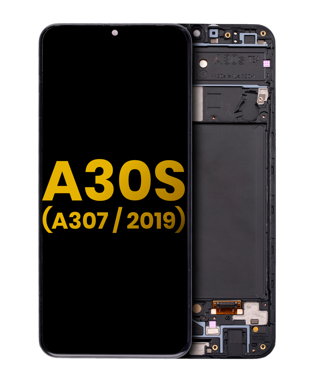 OLED Display with Frame for Samsung Galaxy A30s (A307 / 2019) (Refurbished) (All Colors)