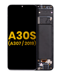 OLED Display with Frame for Samsung Galaxy A30s (A307 / 2019) (Refurbished) (All Colors)