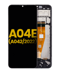 LCD-Display mit Rahmen für Samsung Galaxy A04E (Refurbished) alle Farben